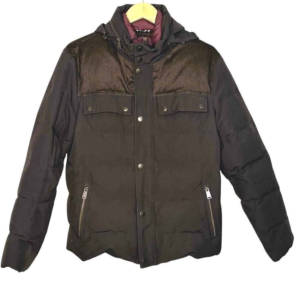 Cole Haan men’s winter down coat brown size small